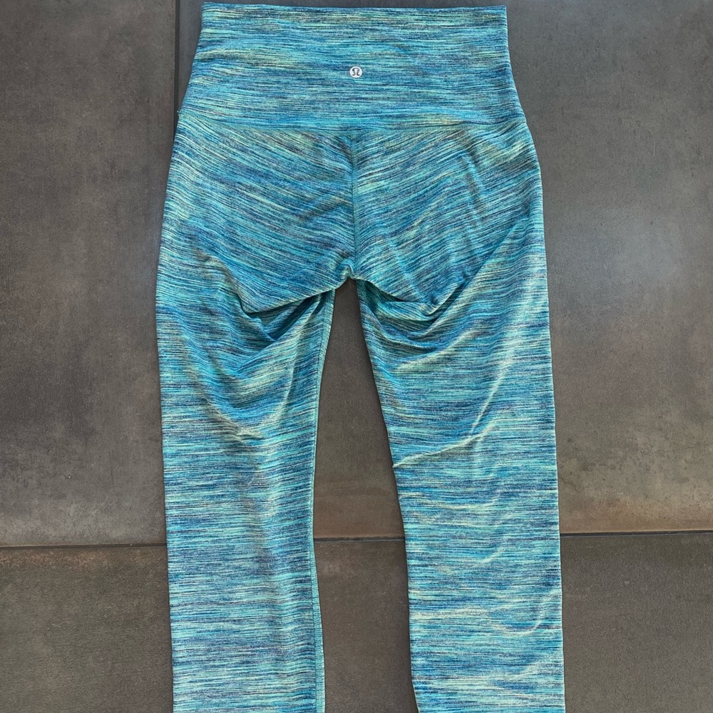 Lululemon Wunder Under Green Leggings
